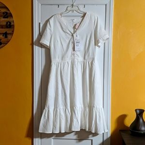 NWT Gal Meets Glam Angela White Linen Dress 16